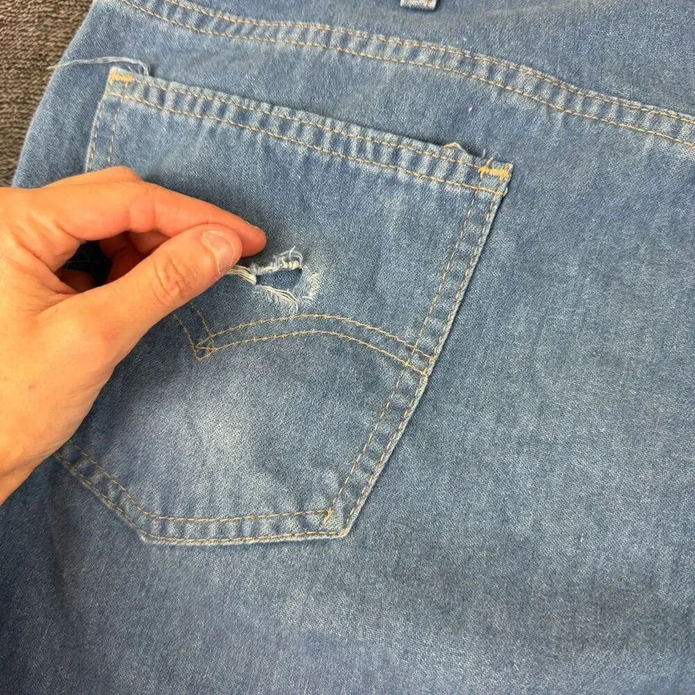 Vtg 80's Levi's Bootcut Orange Tab Denim Jeans Men's 36X36(34X29) Made In USA